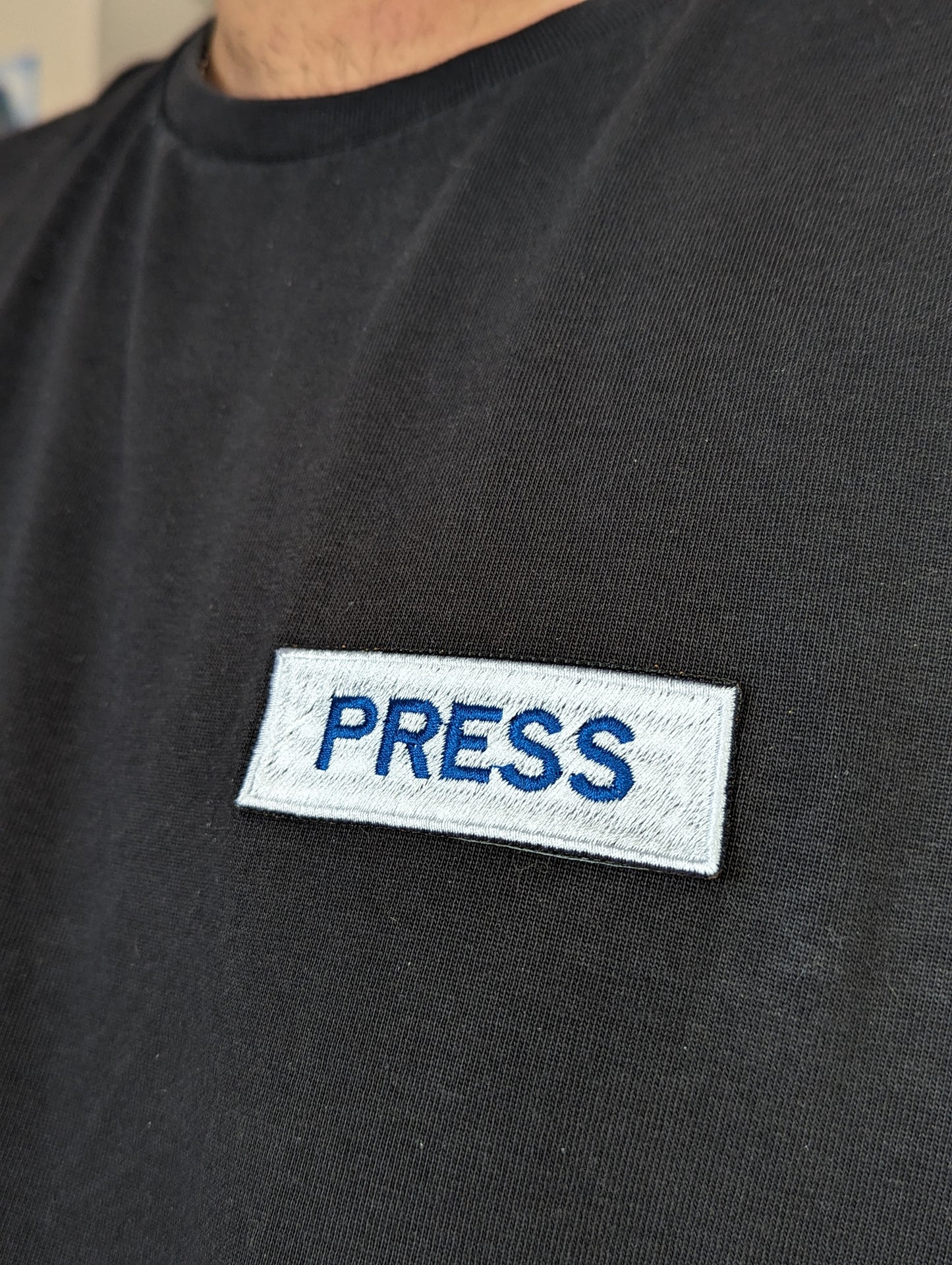 Embroidered 'PRESS' Patch | Palestine | Journalist | Tribute | Solidarity | Gaza