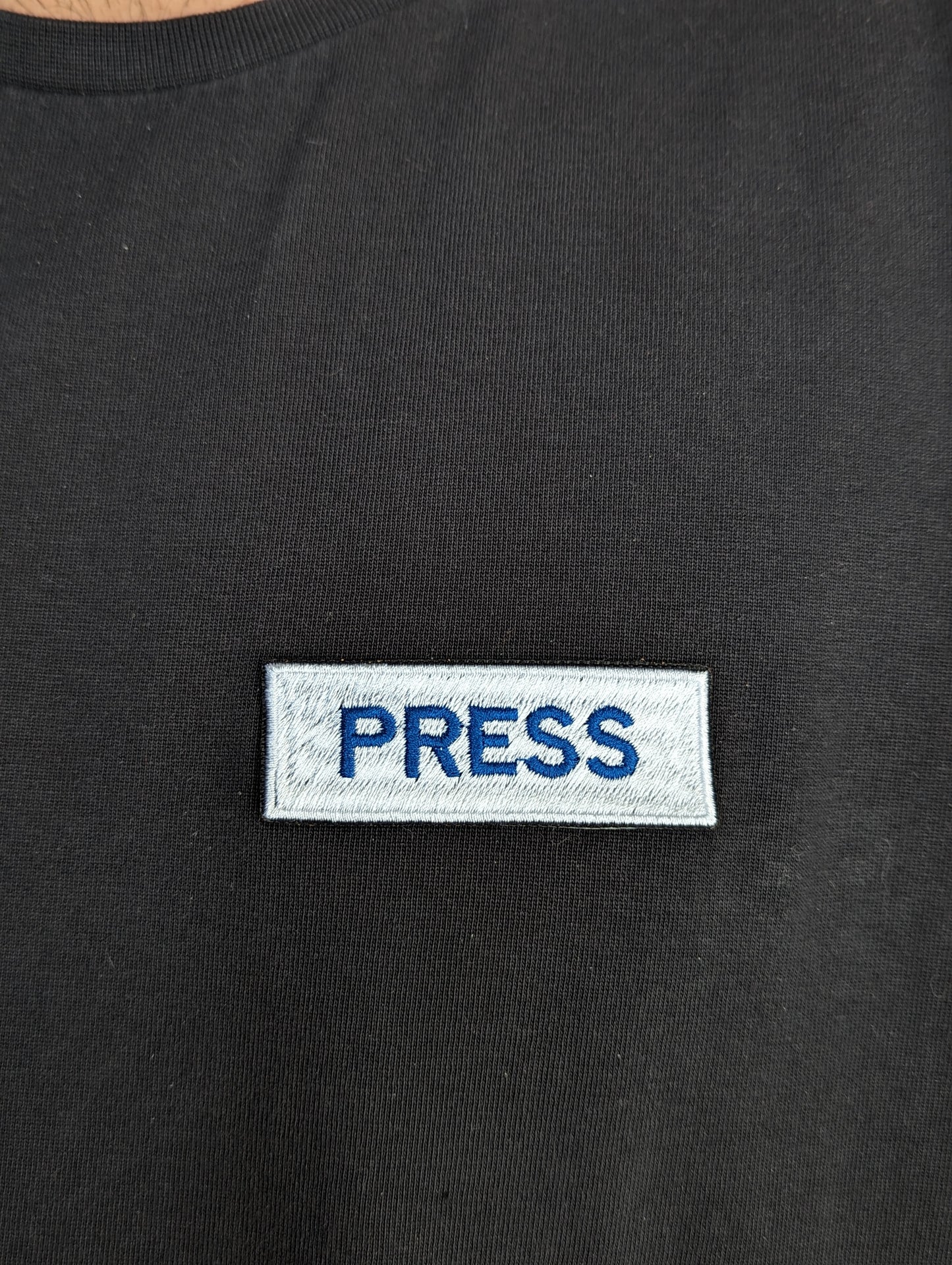 Embroidered 'PRESS' Patch | Palestine | Journalist | Tribute | Solidarity | Gaza