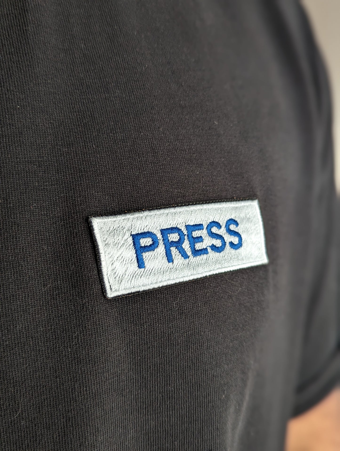 Embroidered 'PRESS' Patch | Palestine | Journalist | Tribute | Solidarity | Gaza