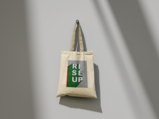 Rise Up Arabic | Palestine | Tote Bag | Farah Soobhan