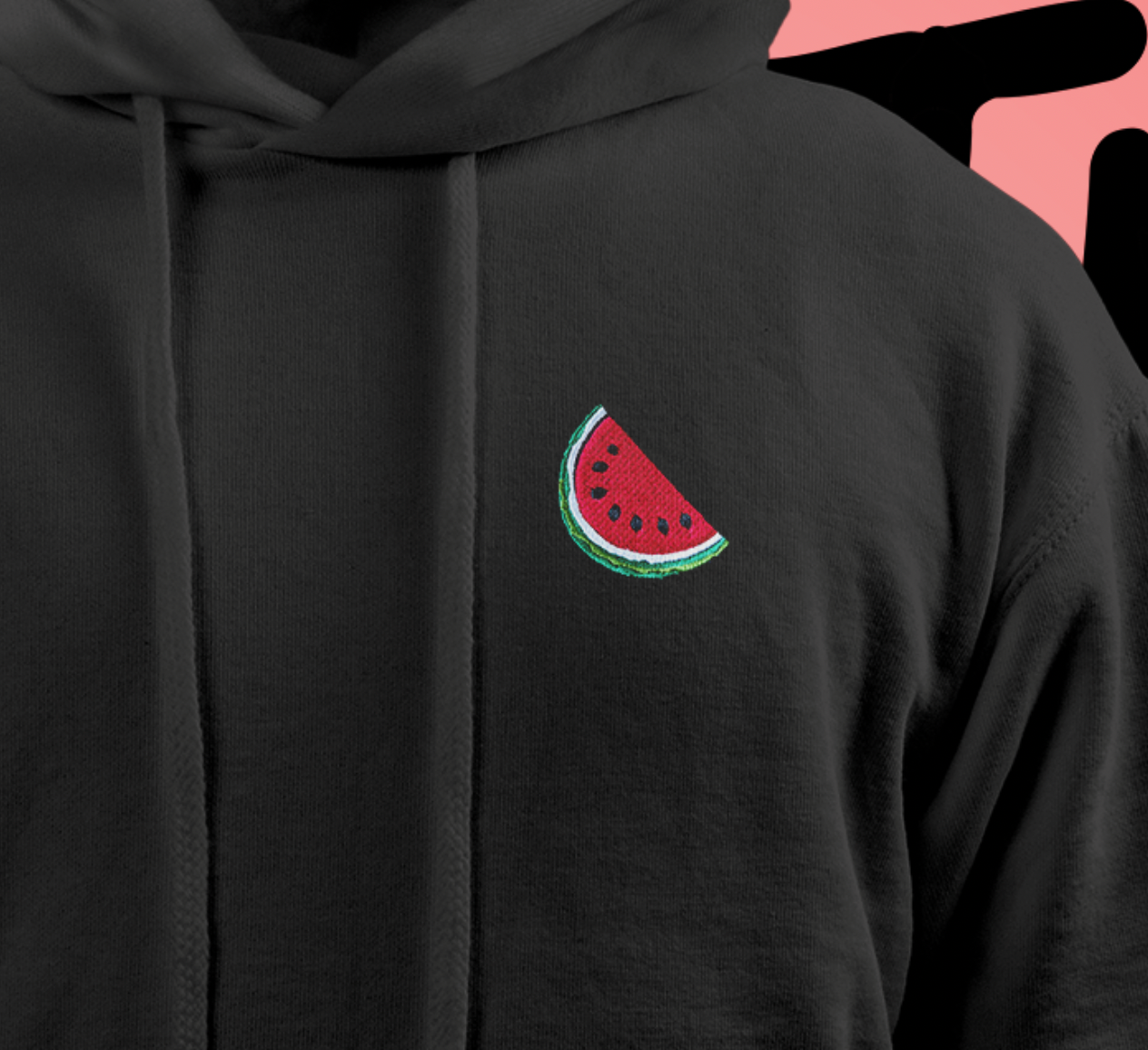 Watermelon Hoodie | Palestine | Watermelon | Embroidery